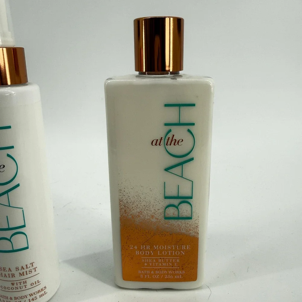Bath & Body Works Lotion & Hair Mist Women OS White At The Beach Set - Picture 2 of 15